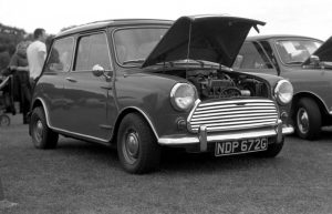 Austin Mini Taken with Fujica ST605 vintage SLR film camera and Fujinon 55mm 1:8 Lens