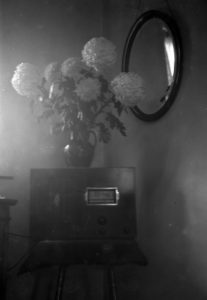 old_negatives_found_contact_print_frame_05 A vintage negative of a vase of flowers, radio and mirror found in an old contact printing frame