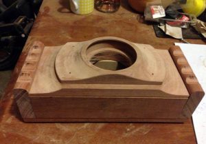 A photograph of the FAC Mark II panoramic film camera being made by Lee Lira