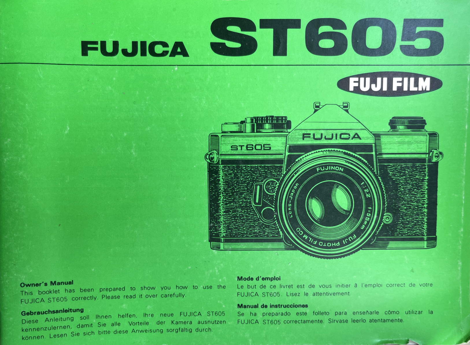 Fujica ST605 User manual