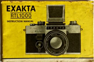 Exakta RTL1000 Instruction Manual