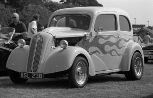 Hot Rod black and white photograph taken with Ashi Pentax Spotmatic SP with Carl Zeiss Pancola 50mm 1:8 lens Hot Rod black and white photograph taken with Ashi Pentax Spotmatic SP with Carl Zeiss Pancola 50mm 1:8 lens