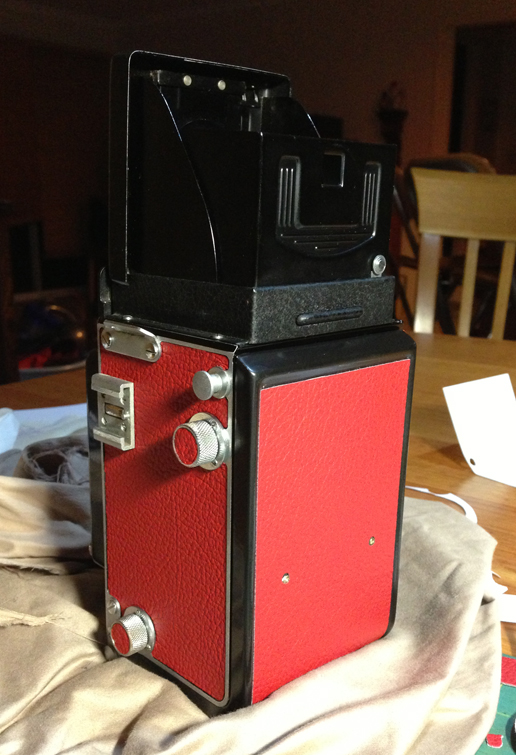 Red Camera Recovering Leather - Image 3