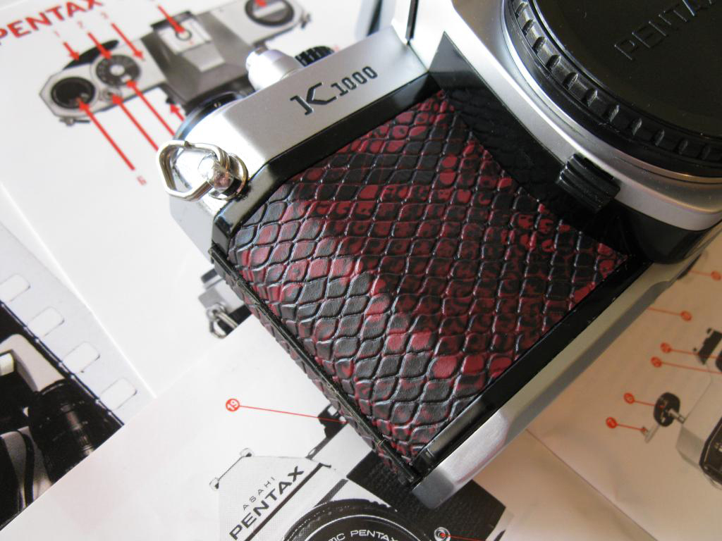Pentax K1000 Red & Black Snake Custom Covers